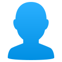 Bust in silhouette icon